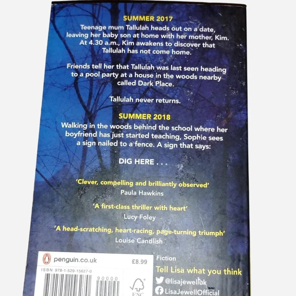 The paperback novel The Night She Disappeared by Lisa Jewell